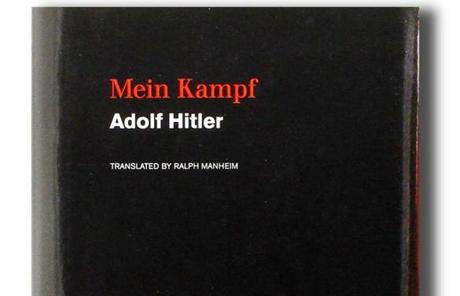Mein Kampf by Adolf Hitler published by Houghton Mifflin Harcourt
